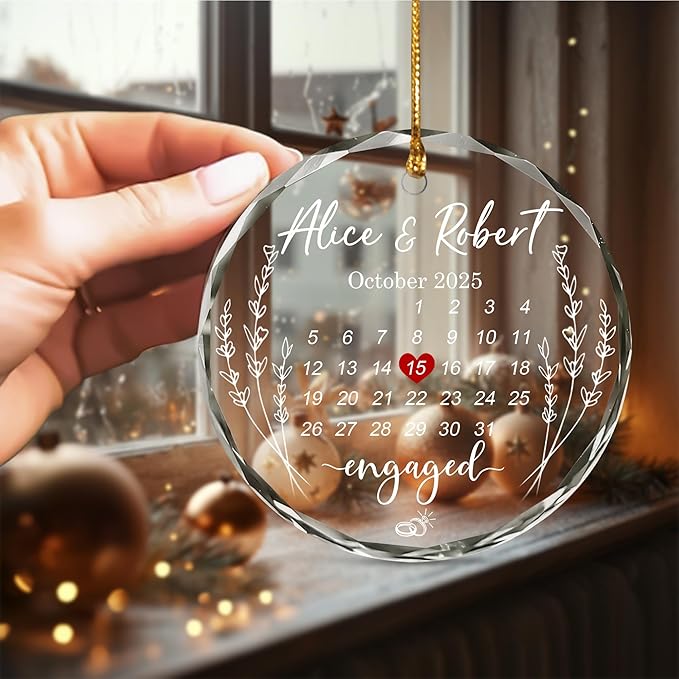 Personalized The Year We Became Mr & Mrs Christmas Ornaments - Image 5