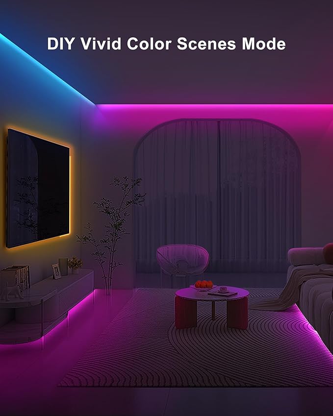 32.8ft Bluetooth RGB COB Led Strip Lights - Image 5