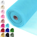 Soft Blue Tulle Fabric Rolls 54 Inch x 40 Yards Large Mesh Tull Bolt by Grainear