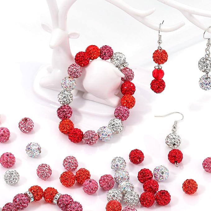 Novani 240pcs 10mm Pink Rhinestone Beads - Image 6
