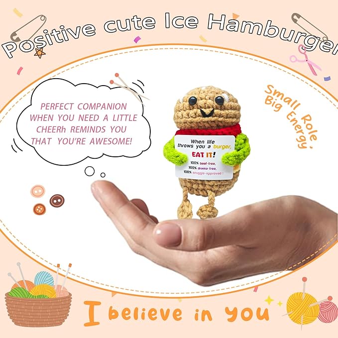 Funny Handmade Hamburger Gift-Unique Cute Presents - Image 3