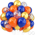 Orange and Blue Balloons, Birthday Balloon Party Decorations by FEYG