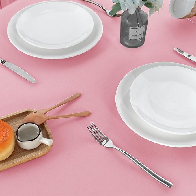 sancua 6 Pack Pink Tablecloth 60 x 102 Inch, Rectangle Table Cloth - Image 8