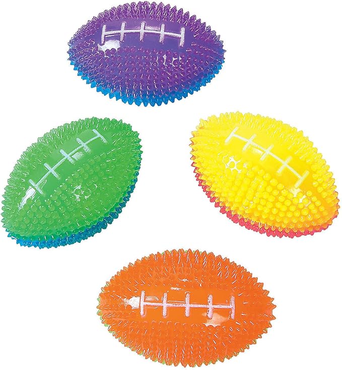 Fun Express Light Up Mini Footballs Bulk Set of 12 by FunExpress
