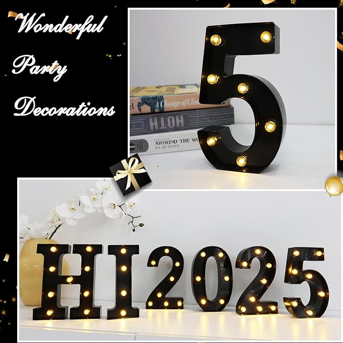 LED Marquee Numbers, 8.58 Inch Led Light Up Numbers - Image 7