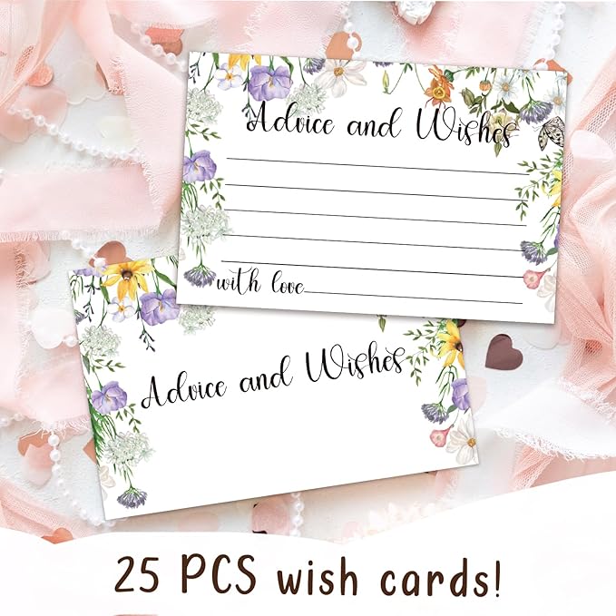 Floral Advice and Wishes Cards, Double-sided Blank Cards Suitable - Image 3
