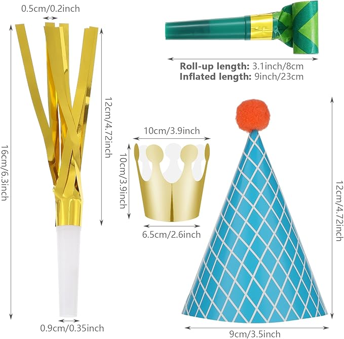 Skylety 59 Pieces Party Cone Hats - Image 3