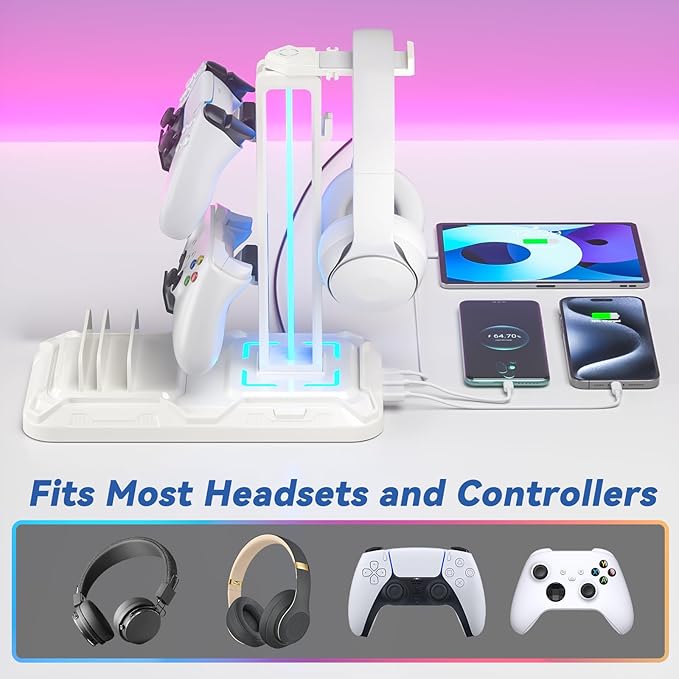 KDD Headset Stand with Charging Station - Image 6
