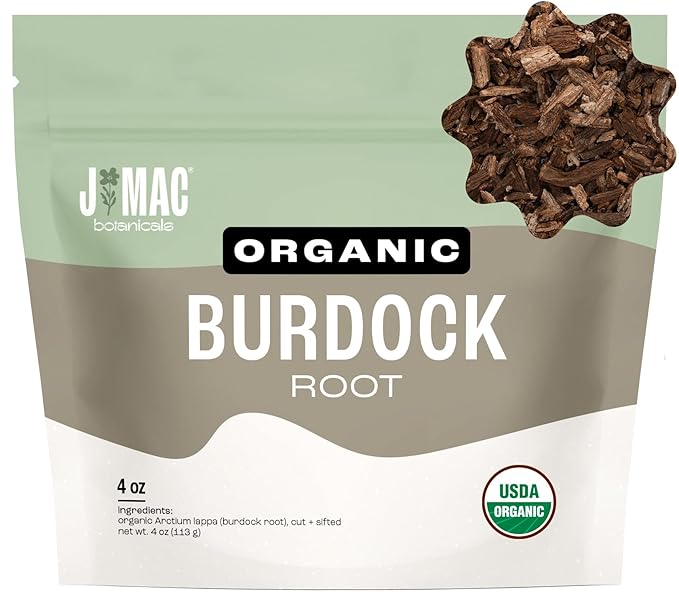 J Mac Botanicals Organic Burdock Root Herbal Tea - 4 oz by JMACBOTANICALS