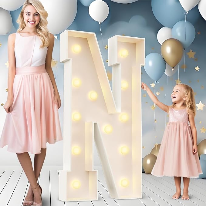 Ledido 4FT Marquee Light Up Letters Large Light Up Letters by Ledido