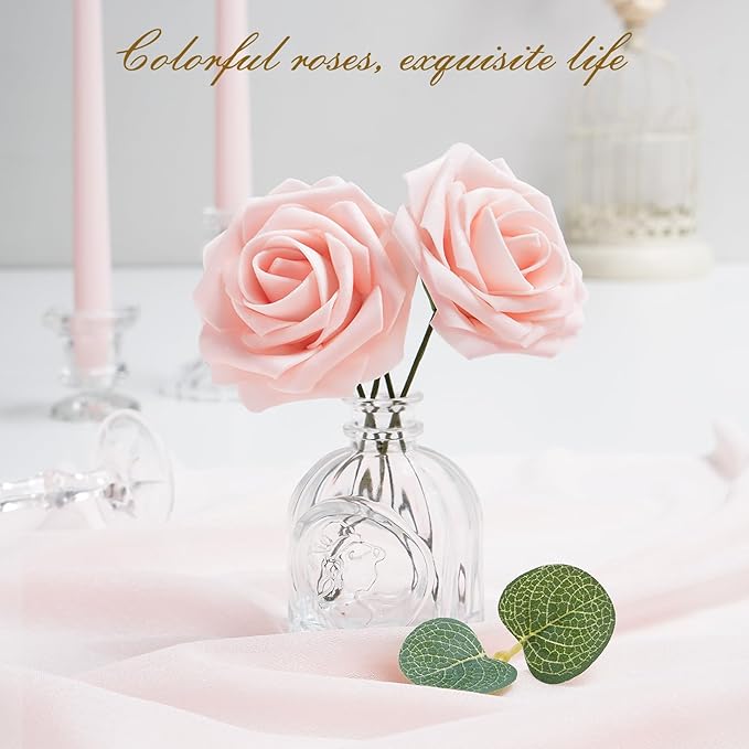 BLEUM CADE 16Pcs Artificial Flowers Fake Roses - Image 4