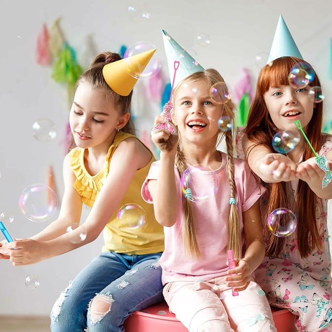 AFZMON 24Pcs Glitter Mermaid Bubble Wands - Image 5