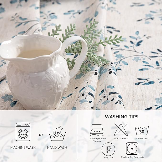 MYSKY HOME Rectangle Table Cloth 60x84 Inch - Image 4