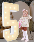 4FT Plastic Marquee Numbers 5 by KLUND