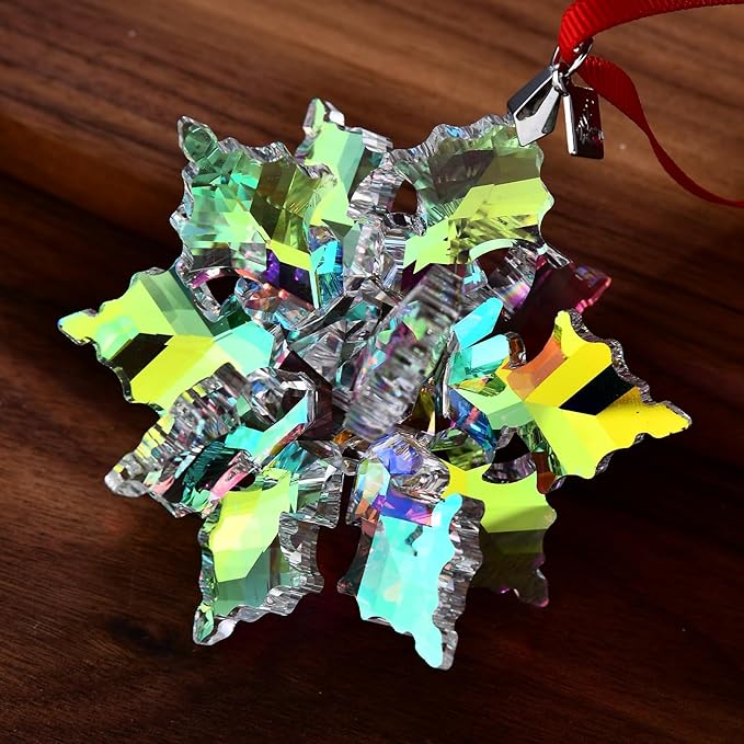 2025 Annual Edition 3D Crystal Snowflake Ornament Christmas Ornament Home Decor - Image 9