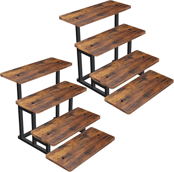 Lily Cupcake Stand for 50 Cupcakes, 2 PACK Wooden Dessert Table Display Set for by Lilybud--lily