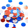 Red White Blue Table Confetti Party Decorations Metallic Circle Dot Confetti by WEVEN