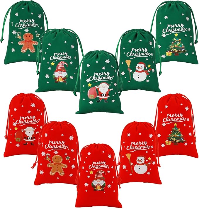 Tapleap Christmas Bags with Drawstring by Tapleap