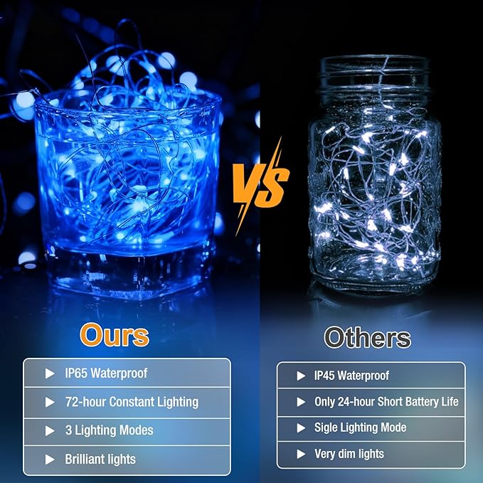 12 Pack Fairy Lights Battery Operated - 7ft 20 Led Twinkle Lights 3 Modes - Image 6