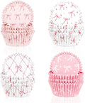 400 Pcs Pink Bow Cupcake Liners Coquette Bow Cupcake Wrappers Baking Cups by Quera