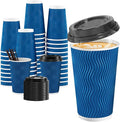 SIUQ 16 oz Coffee Cups-90 Pack Disposable Coffee Cups by SIUQ