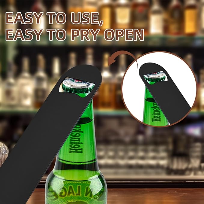 100 Pack Flat Beer Bottle Opener 7 inch Stainless Steel Flat Bottle Opener - Image 4