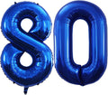 GOER Number 80 Balloons for 80th Birthday Party Decorations, 42 Inch Jumbo Foil by GOER