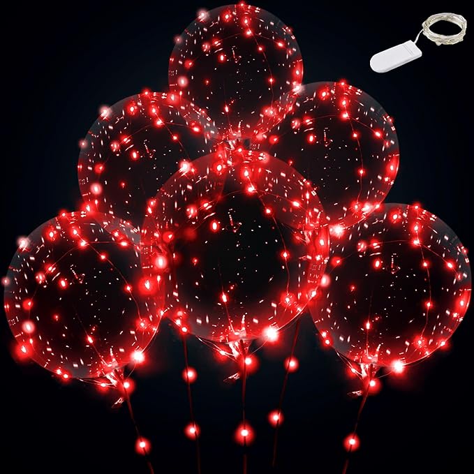 LED Balloons - Light Up, Transparent by TRAVELERH-FUN