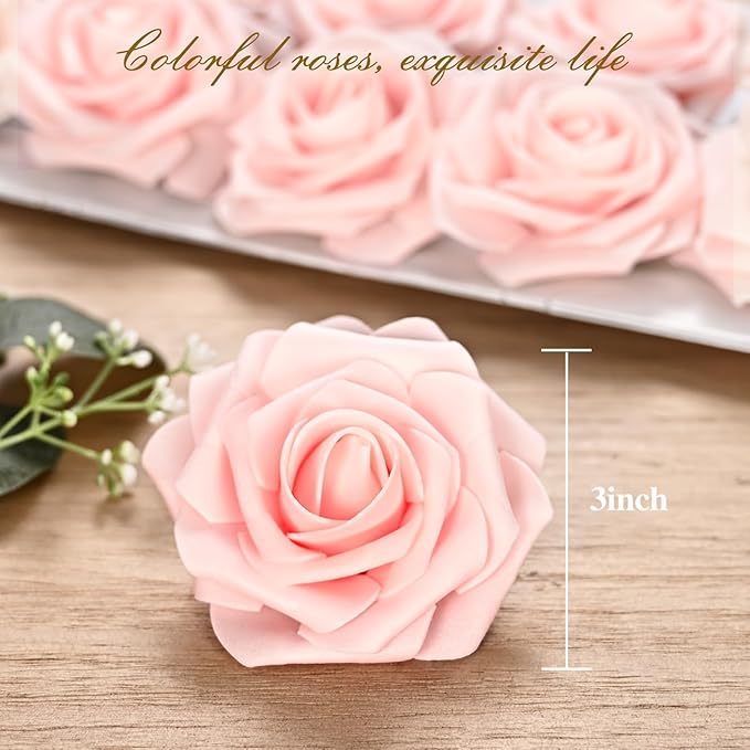 BLEUM CADE 36Pcs Artificial Flowers Fake Roses - Image 2