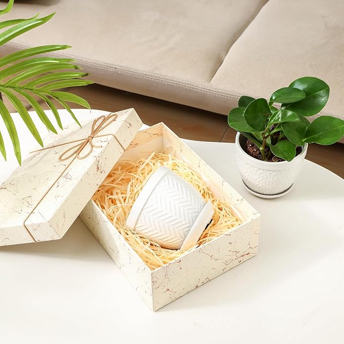 Sureasy Ceramic Plant Pots, 4.7 Inch Flower Pots - Image 6