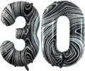 GOER Number 30 Balloons for 30th Birthday Party Decorations, 42 Inch Jumbo Foil by GOER