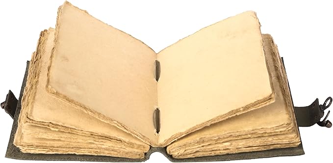 Vintage Leather Journal Handmade Buffalo Non-Refillable Deckle Edge Paper – - Image 6