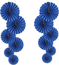 HQZ Blue Party Hanging Fans DIY Set by HQZ