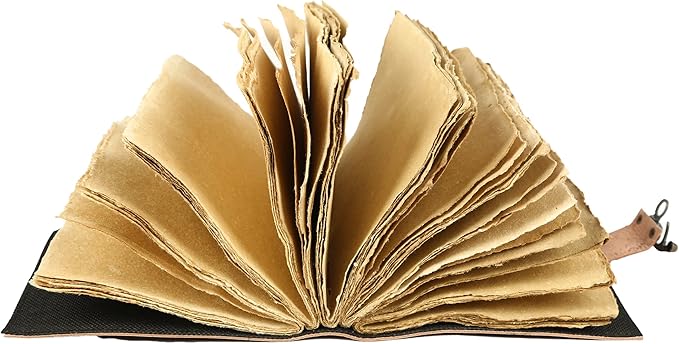 Vintage Leather Journal Handmade Buffalo Non-Refillable Deckle Edge Paper – - Image 5