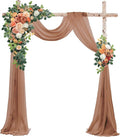 Wedding Arch Flowers Kit, Artificial Flower Arch Decor by Odouzy