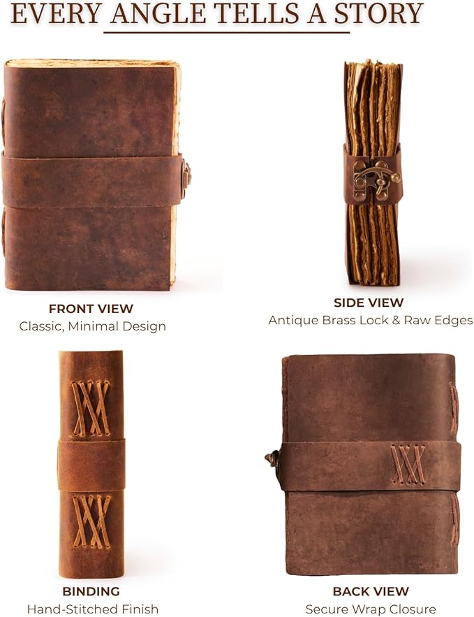 NomadCraftsCo. Vintage Leather Journal - Image 4