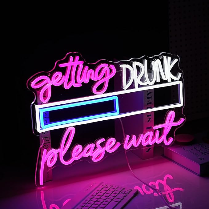Drink Please Wait Neon Sign Dimmable Letters Neon Light - Image 5
