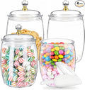 4 Pcs Candy Jars with Lids and Spoons Clear Candy Jars by Unknown