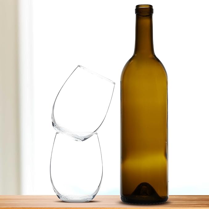 DISCOUNT PROMOS Stemless Wine Glass 9 oz. Set of 10, Bulk Pack - Image 6