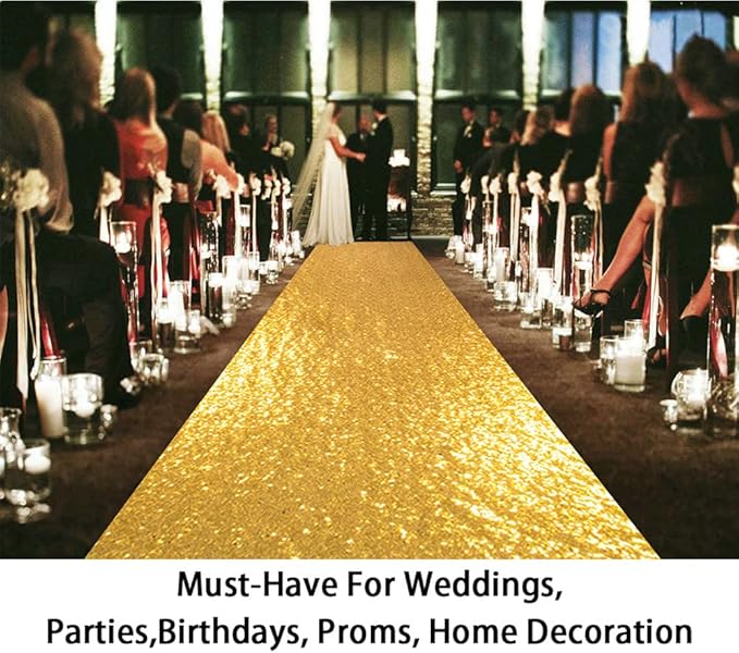 ShinyBeauty Aisle Runners for Weddings Sparkling Aisle Runner Decoration of - Image 5