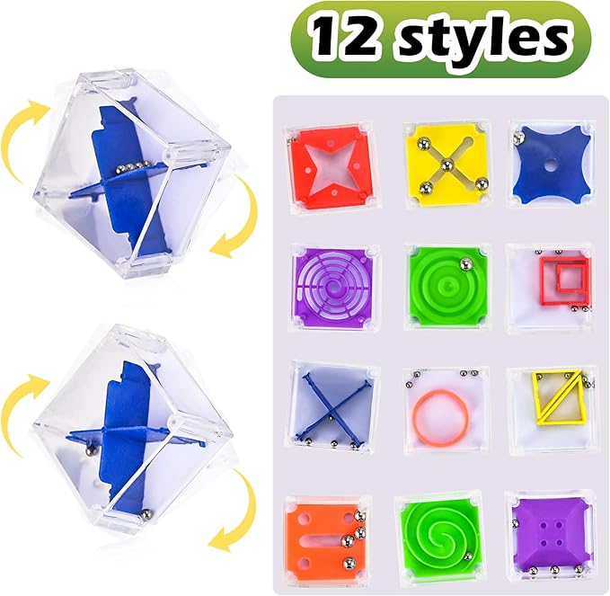 GOLDGE 24 Pcs Balance IQ Maze Game Toy Set - Image 3