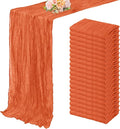 Orange Cheesecloth Table Runner 20 Pack 10FT Boho Fabric Rustic Cheese Cloth by FoliafeelHome