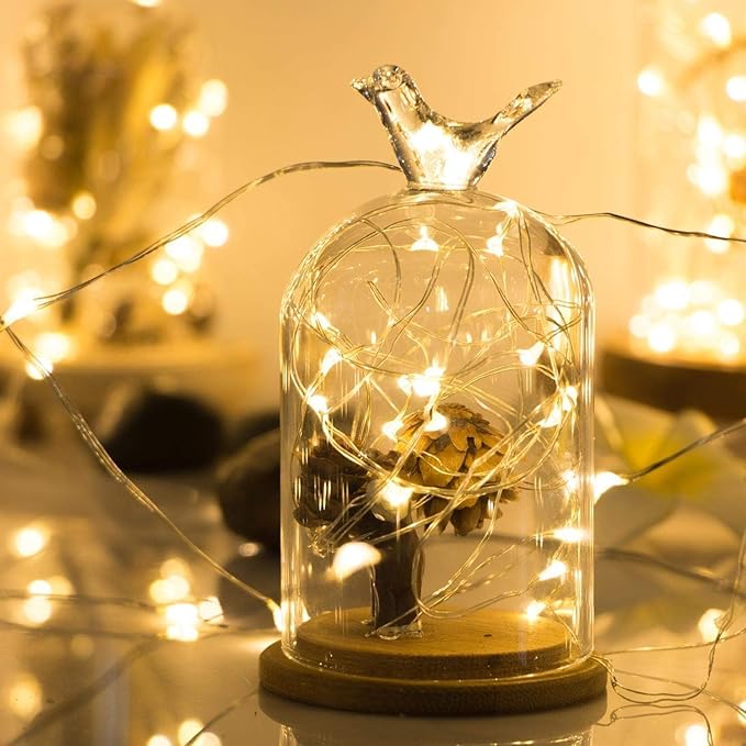 ANJAYLIA 4 Pack Fairy Lights 16.4ft 50 LED String Lights Battery Operated Mini - Image 2