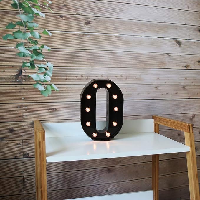 Light Up Black Alphabet Marquee Letters Sign LED Marquee Number Lights Sign - Image 3
