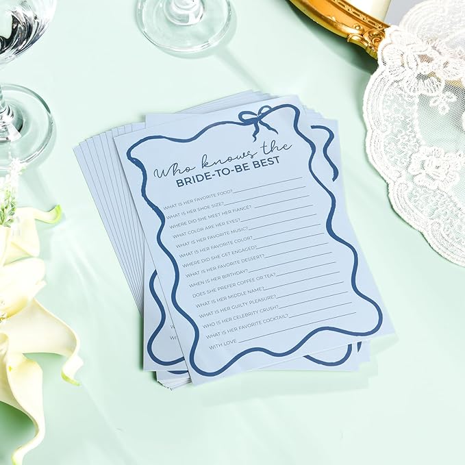 DEEKA 30 PCS Bridal Shower Games Card - Image 3