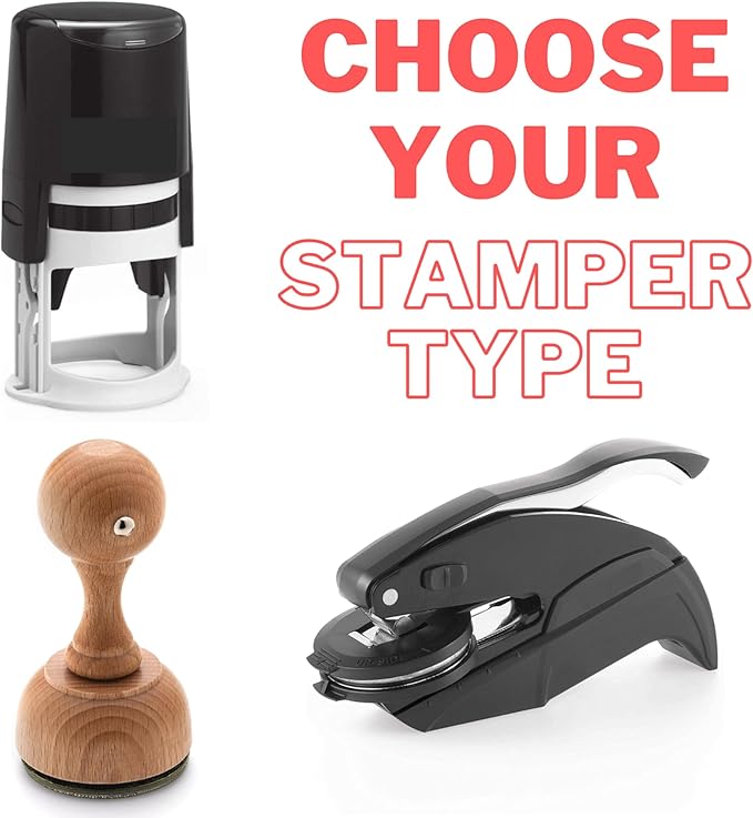 STAMPI Custom Book Embosser or Personalized Book Stamp – from The Library of - Image 4