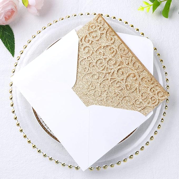 ponatia 5.12 x 7.2 Laser Cut Invitation Pocket - Image 7