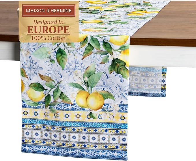 Maison d' Hermine Table Runner 100% Cotton Single Layer Table Runners 72 inches by MaisondHermine