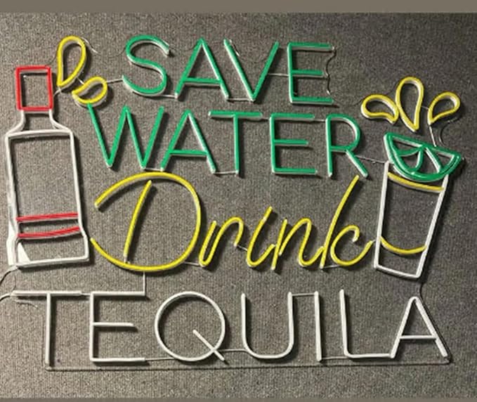 Save Water Drink Tequila Led Sign, Tequila Neon Sign, Custom Neon Sign - Image 5