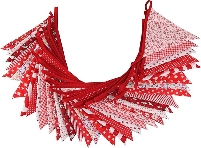 10M/32Ft Triangle Bunting Banner, Baby Shower, Outdoor and Home Decorations - Image 3
